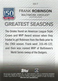 2019 Topps #GS-7 Frank Robinson 150 Yrs of Pro Baseball  - Greatest Seasons