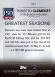 2019 Topps #GS-9 Roberto Clemente 150 Yrs of Pro Baseball  - Greatest Seasons