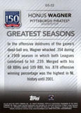 2019 Topps #GS-22 Honus Wagner 150 Yrs of Pro Baseball  - Greatest Seasons