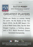 2019 Topps #GP-8 Buster Posey 150 Yrs of Pro Baseball  - Greatest Players