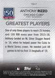 2019 Topps Update #150-7 Anthony Rizzo 150 Yrs of Pro Baseball