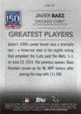 2019 Topps Update #150-21 Javier Baez 150 Yrs of Pro Baseball