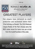 2019 Topps Update #150-36 Ronald Acuña Jr. 150 Years of Professional Baseball