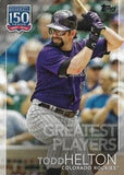 2019 Topps Update #150-42 Todd Helton 150 Years of Professional Baseball