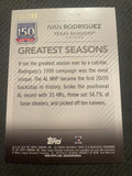 2019 Topps #150-100 Ichiro 150 Years of Professional Baseball