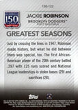 2019 Topps #150-122 Jackie Robinson 150 Years of Professional Baseball
