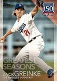 2019 Topps #150-139 Zack Greinke 150 Years of Professional Baseball