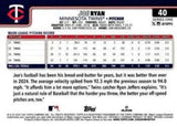 2025 Topps #40 Joe Ryan Diamante Foil