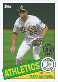 2020 Topps #85-75 Mark McGwire 1985 Topps Baseball 35th Anniversary (Series One)