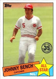 2020 Topps #85AS-9 Johnny Bench 1985 Topps Baseball 35th Anniversary All-Stars