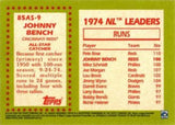 2020 Topps #85AS-9 Johnny Bench 1985 Topps Baseball 35th Anniversary All-Stars