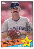 2020 Topps #85AS-21 Wade Boggs 1985 Topps Baseball 35th Anniversary All-Stars