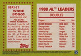 2020 Topps #85AS-21 Wade Boggs 1985 Topps Baseball 35th Anniversary All-Stars