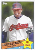 2020 Topps #85AS-18 Francisco Lindor 1985 Topps Baseball All-Stars