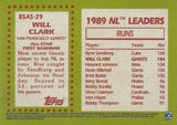 2020 Topps #85AS-29 Will Clark 1985 Topps Baseball 35th Anniversary All-Stars