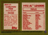 2020 Topps #85AS-27 Carlton Fisk 1985 Topps Baseball 35th Anniversary All-Stars