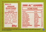 2020 Topps #85AS-31 Edgar Martinez 1985 Topps Baseball All-Stars