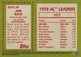 2020 Topps #85AS-34 Jim Rice 1985 Topps Baseball 35th Anniversary All-Stars