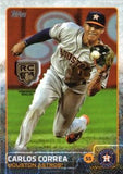 2020 Topps #RCR-CC Carlos Correa Rookie Card Retrospective RC Logo Medallion