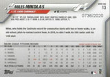2020 Topps #13 Miles Mikolas Gold #/2020