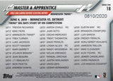 2020 Topps #18 Master &amp; Apprentice Gold #/2020