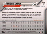 2020 Topps #201 Francisco Lindor Gold #/2020