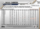 2020 Topps #336 Miguel Cabrera Gold #/2020