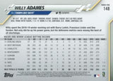 2020 Topps #148 Willy Adames Rainbow Foil