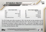 2020 Topps #594 Pittsburgh Pirates Rainbow Foil