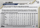 2020 Topps #410 Luis Urias Rainbow Foil