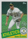 2020 Topps #85C-30 Mark McGwire 1985 Topps Chrome Silver Pack Promotion