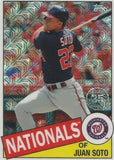 2020 Topps #85C-43 Juan Soto 1985 Topps Chrome Silver Pack Promotion (Series 1)
