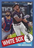 2020 Topps #85TB-9 Tim Anderson 1985 Topps Baseball 35th Anniversary Blue