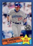 2020 Topps #85AS-12 Ryne Sandberg 1985 Topps Baseball All-Stars Blue