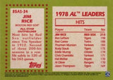 2020 Topps #85AS-34 Jim Rice 1985 Topps Baseball 35th Anniversary All-Stars Blue