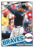 2020 Topps #85TB-3 Freddie Freeman 1985 Topps Baseball 35th Anniversary