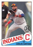 2020 Topps #85TB-15 Carlos Santana 1985 Topps Baseball 35th Anniversary