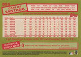 2020 Topps #85TB-15 Carlos Santana 1985 Topps Baseball 35th Anniversary