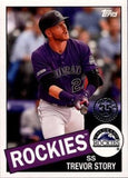 2020 Topps #85TB-16 Trevor Story 1985 Topps Baseball 35th Anniversary