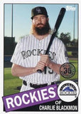 2020 Topps #85TB-17 Charlie Blackmon 1985 Topps Baseball 35th Anniversary