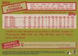 2020 Topps #85TB-19 Carlos Correa 1985 Topps Baseball 35th Anniversary