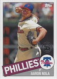 2020 Topps #85TB-34 Aaron Nola 1985 Topps Baseball 35th Anniversary
