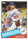 2020 Topps #85-57 Dustin May 1985 Topps Baseball 35th Anniversary (Series One)