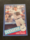 2020 Topps #85TB-22 Corey Seager 1985 Topps Baseball 35th Anniversary Blue