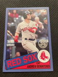 2020 Topps #85TB-6 Andrew Benintendi 1985 Topps Baseball 35th Anniversary Blue