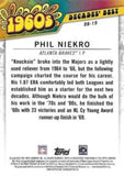 2020 Topps #DB-19 Phil Niekro Decades' Best (Series Two)