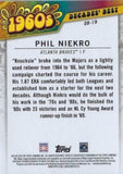 2020 Topps #DB-19 Phil Niekro Decades' Best Green (Series Two)