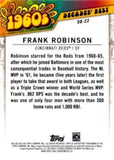 2020 Topps #DB-22 Frank Robinson Decades' Best (Series Two)