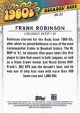 2020 Topps #DB-22 Frank Robinson Decades' Best Blue (Series Two)