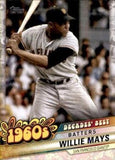 2020 Topps #DB-26 Willie Mays Decades' Best (Series Two)